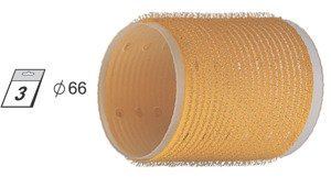 GORGOL Velcro roller yellow Ø66 3pcs