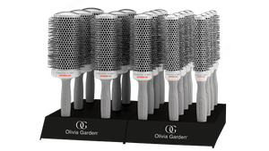 Zestaw szczotek Olivia Garden Ceramic Ion SPEED XL 18 sztuk + 2 x display