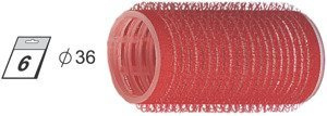 GORGOL Velcro roller red Ø36 6pcs