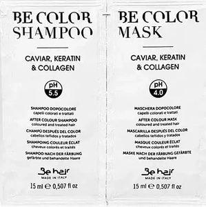 Be Hair Be Color Shampoo Szampon do włosów + Be Color Mask Maska do włosów 2x15ml