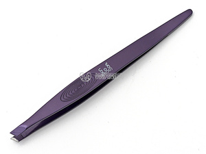 Wirmet black oblique tweezers 9.5 cm 126